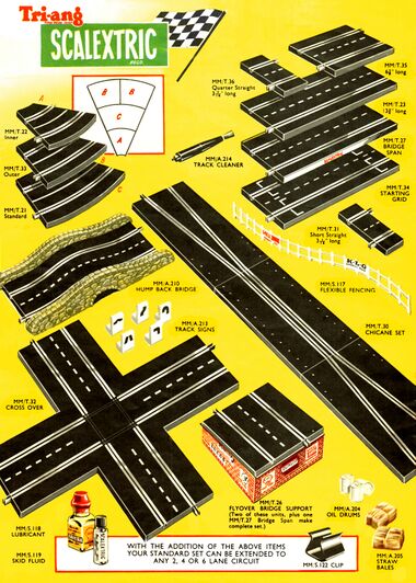 1960: Scalextric Track Sections