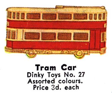1935: Dinky Toys number 27: Tram Car