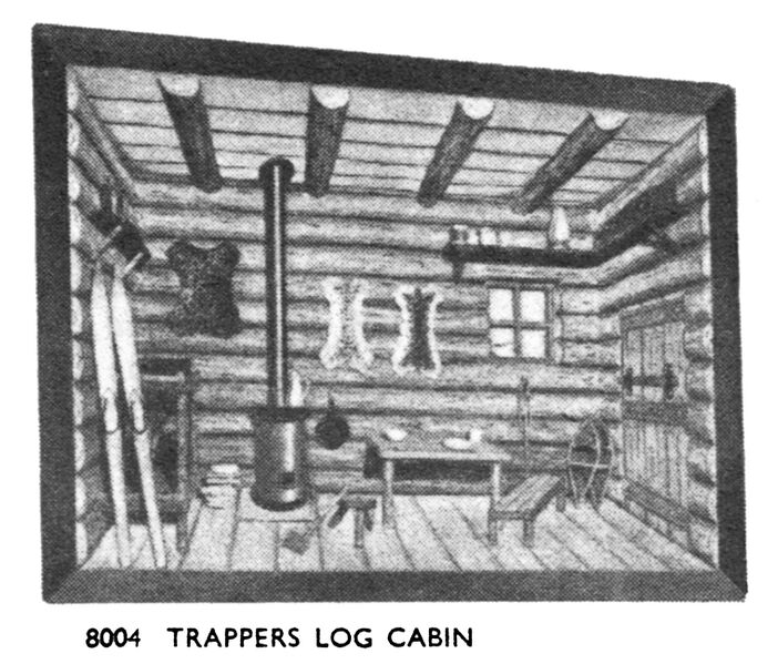 File:Trappers Log Cabin, Picture Carving Set, Playcraft 8004 (Hobbies 1957).jpg