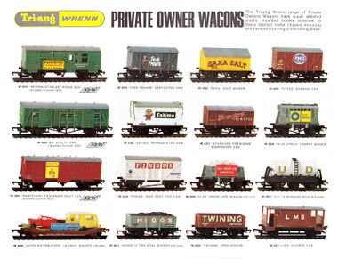 1970: Tri-ang Wrenn Private Owner Wagons range