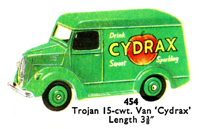 File:Trojan 15-cwt Van, Cydrax, Dinky Toys 454 (DinkyCat 1957-08).jpg