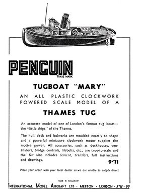 1947: "Mary" Thames Tugboat, full-page advert in Meccano Magazine