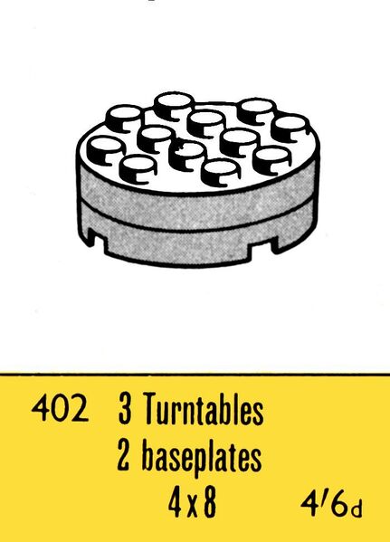 File:Turntables, Lego Set 402 (Lego ~1964).jpg
