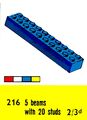 Twenty-Stud Beams, Lego Set 216 (LegoCat ~1960).jpg
