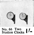 Two Station Clocks, Wardie Master Models 66 (Gamages 1959).jpg
