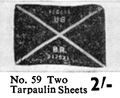 Two Tarpaulin Sheets, Wardie Master Models 59 (Gamages 1959).jpg