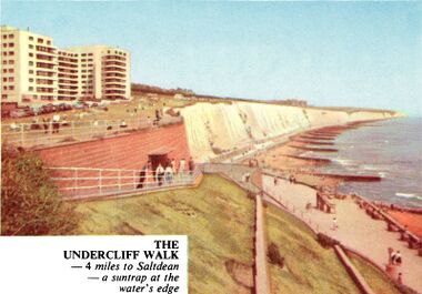 ~1961: Undercliff walk, apparently at Rottindean (judged by the buildings)