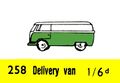 VW Delivery Van, Lego 258 (LegoCat ~1960).jpg