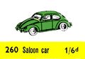 VW Saloon Car, Lego 260 (LegoCat ~1960).jpg