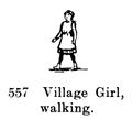 Village Girl, walking, Britains Farm 557 (BritCat 1940).jpg