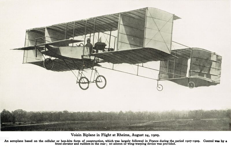 File:Voisin Biplane at Rheims, on 24 August 1909 (IHoF 1937).jpg