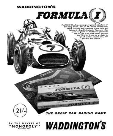 1963: Waddington's Formula 1 board game