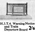 Warning Notice and Train Departure Board, Wardie Master Models H3T4 (Gamages 1959).jpg