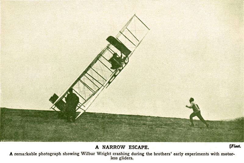 File:Wilbur Wright crashes a glider (WBoA 8ed 1934).jpg
