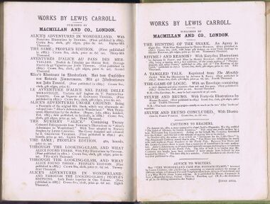 "Works by Lewis Carroll" (1894)