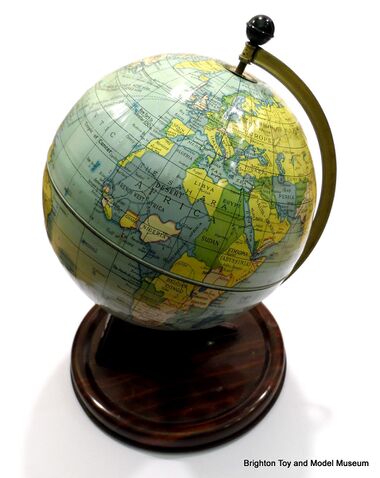 World Globe with political markings, 1940s, Chad Valley