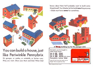 1960s: "You can build a house, just like Periwinkle Pennybrix"