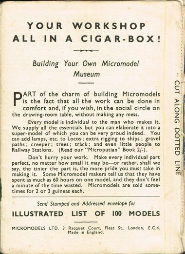 "Your Workshop in a Cigar-Box