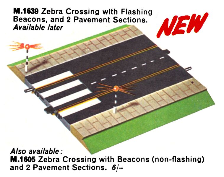 File:Zebra Crossing with Beacons, Minic Motorways M1605 M1639 (TriangRailways 1964).jpg