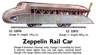 1936: Zeppelin propeller-driven Rail Car, Märklin SZ 12970